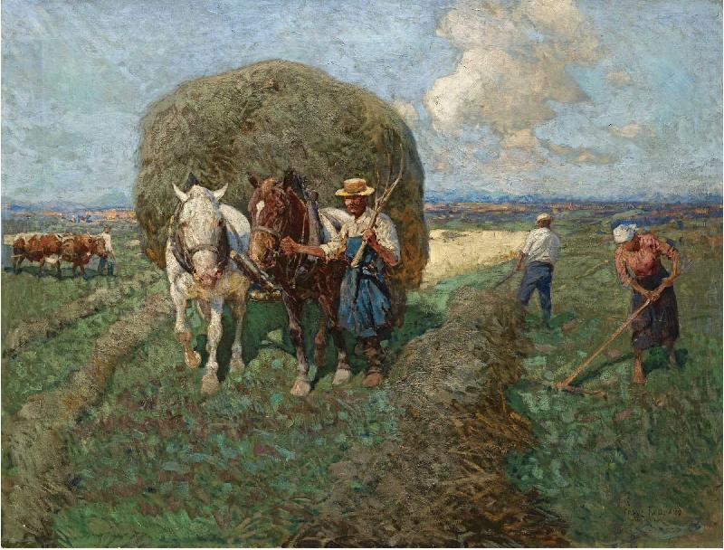 The hay card, Franz Roubaud